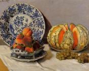 克劳德 莫奈 : Still Life with Melon